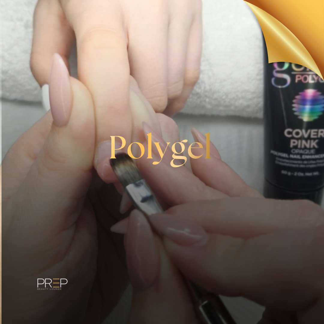 Polygel (on natural nails)